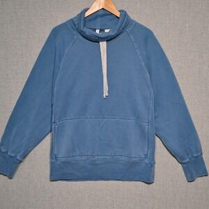 Lululemon Cowl Neck Pullover Womens Raglan Sleeve Blue Vietnam